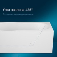 Ванна акриловая Am.Pm X-Joy W88A-150-070W-A 150 х 70 см