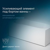 Ванна акриловая Am.Pm X-Joy 170 х 70 см, цвет белый, W88A-170-070W-A