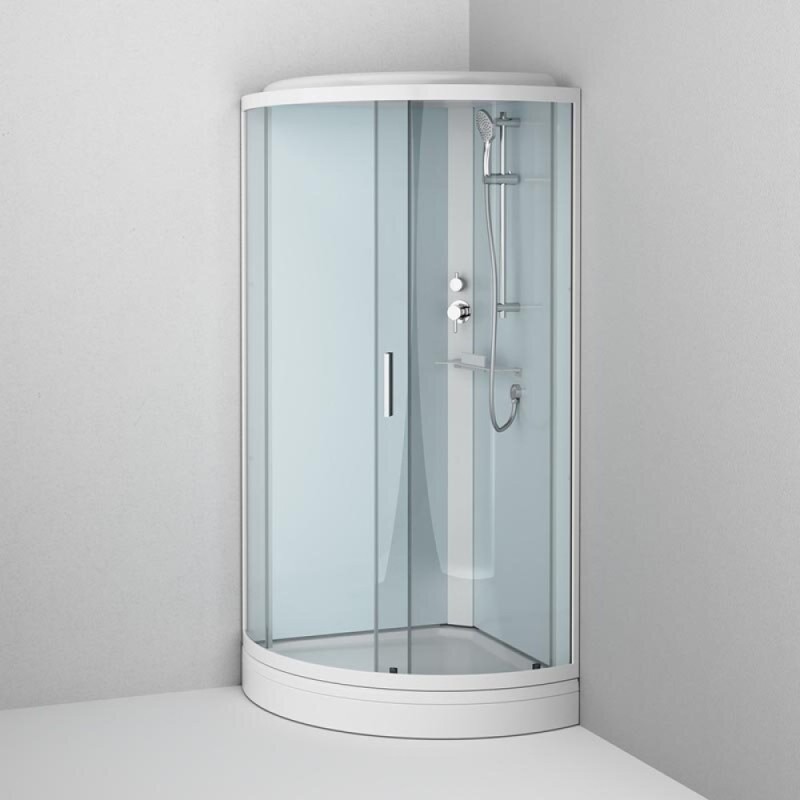 Душевая кабина Am.Pm X-Joy 90 х 90 см, стекло прозрачное, профиль белый, W88C-401-090WT