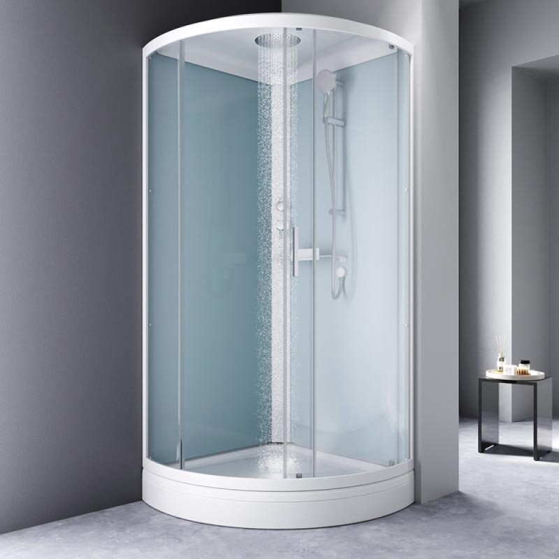 Душевая кабина Am.Pm X-Joy 90 х 90 см, стекло прозрачное, профиль белый, W88C-401-090WT