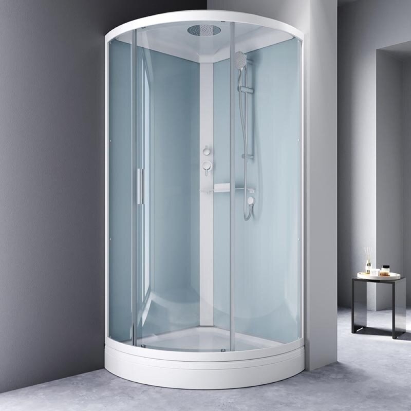 Душевая кабина Am.Pm X-Joy 90 х 90 см, стекло прозрачное, профиль белый, W88C-401-090WT