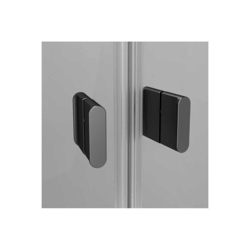 Душевой уголок Am.Pm X-Joy Twin Slide с поддоном, 80 x 80 см, стекло прозрачное, профиль черный матовый, W88E-205-080BT64