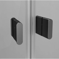 Душевой уголок Am.Pm X-Joy Twin Slide, 90 x 90 x 195 см, профиль черный матовый, стекло прозрачное, без поддона, W88E-205-090BT64