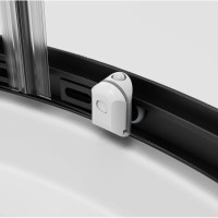 Душевой уголок Am.Pm X-Joy Twin Slide, 90 x 90 x 195 см, профиль черный матовый, стекло прозрачное, без поддона, W88E-205-090BT64