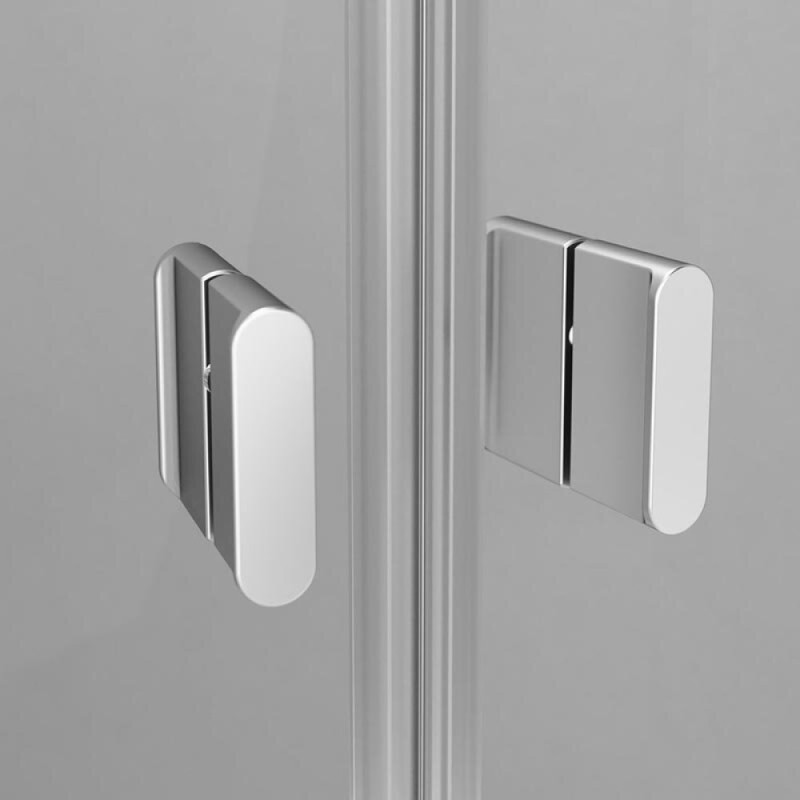 Душевой уголок Am.Pm X-Joy Twin Slide, 90 x 90 см, профиль хром матовый, стекло прозрачное, c поддоном, W88E-205-090MT64