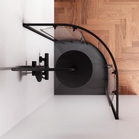 Душевой уголок Am.Pm X-Joy Twin Slide, 80 x 80 х 180 см, профиль черный матовый, стекло прозрачное, без поддона, W88G-205-080BT64