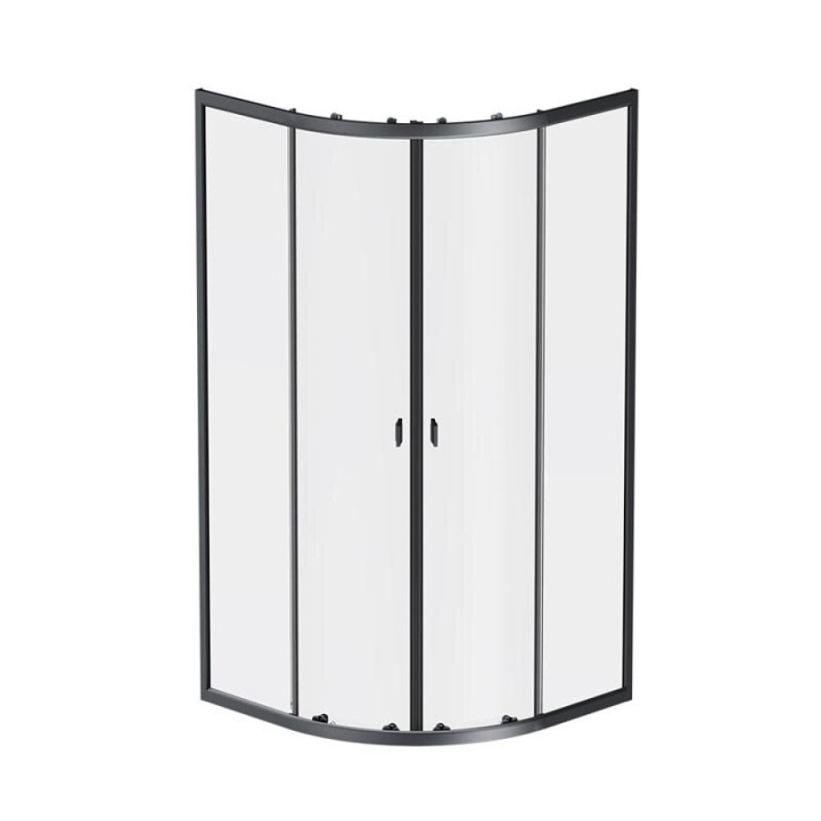 Душевой уголок Am.Pm X-Joy Twin Slide, 90 x 90 x 180 см, профиль черный матовый, стекло прозрачное, без поддона, W88G-205-090BT64