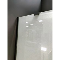 Душевая шторка на ванну Am.Pm Gem 80 х 140 см, неподвижная, профиль черный матовый, стекло матовое, W90BS-080-140BM