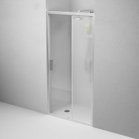 Душевая дверь в нишу Am.Pm Gem Solo 100 х 195 см, раздвижная, стёкла прозрачное и матовое, профиль хром матовый, W90G-100-1-195MM