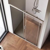 Душевая дверь в нишу Am.Pm Gem Solo 110 х 195 см, раздвижная, стекло прозрачное, профиль хром матовый, W90G-110-1-195MT