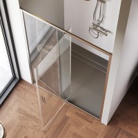 Душевая дверь в нишу Am.Pm Gem W90G-120-1P-MT, 120 см, распашная, стекло прозрачное, профиль хром матовый