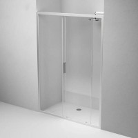 Душевая дверь в нишу Am.Pm Gem Solo 140 х 195 см, раздвижная, стекло прозрачное, профиль хром матовый, W90G-140-1-195MT