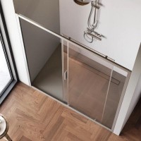 Душевая дверь в нишу Am.Pm Gem Solo 150 х 195 см, раздвижная, стекло прозрачное, профиль хром матовый, W90G-150-1-195MT
