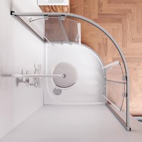 Душевой уголок Am.Pm Gem W90G-401-100WT 100 х 100 см, стекло прозрачное