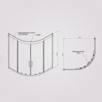 Душевой уголок Am.Pm Gem Deep W90G-401A090WT 90 х 90 см, стекло прозрачное