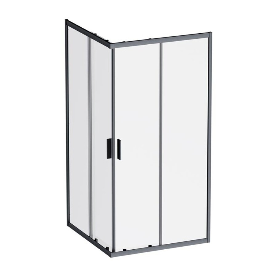 Душевой уголок Am.Pm Gem W90G-403-100100-BT, 100 x 100 см, стекло прозрачное, профиль черный матовый