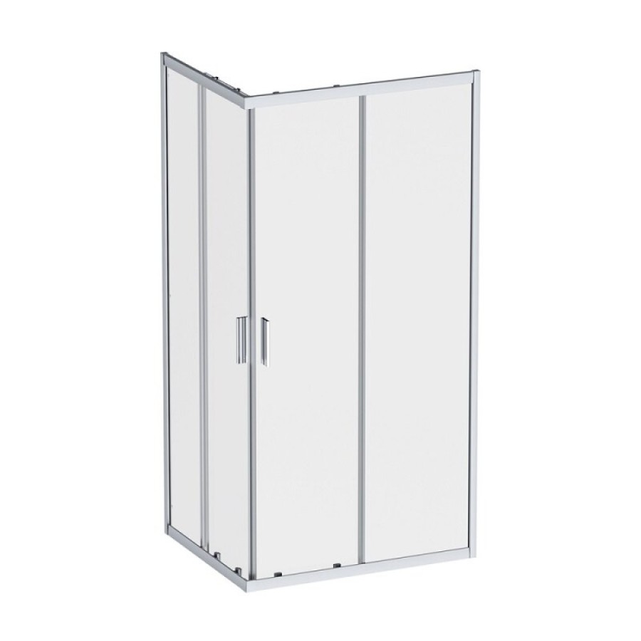 Душевой уголок Am.Pm Gem W90G-403-100280-MT, 100 x 80 см, стекло прозрачное, профиль хром