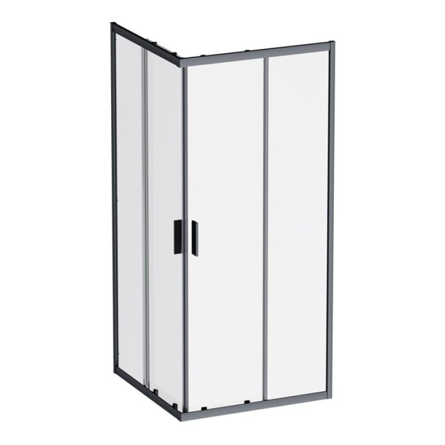 Душевой уголок Am.Pm Gem W90G-403-9090BT, 90 x 90 см, стекло прозрачное, профиль черный матовый