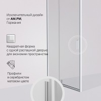 Душевой уголок Am.Pm Gem W90G-404-090MT, 90 x 90 см, стекло прозрачное, профиль хром