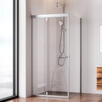 Душевой уголок Am.Pm Gem W90G-404-090MT, 90 x 90 см, стекло прозрачное, профиль хром