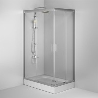 Душевой уголок Am.Pm Gem Twin Slide, 120 х 80 см, профиль матовый хром, стекло прозрачное, W90G-404-120280-MT