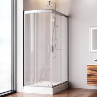 Душевой уголок Am.Pm Gem Twin Slide, 120 х 80 см, профиль матовый хром, стекло прозрачное, W90G-404-120280-MT