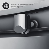 Душевой уголок Am.Pm Gem 120 х 90 см, профиль черный матовый, стекло прозрачное, W90G-404-120290-BT