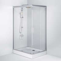 Душевой уголок Am.Pm Gem Twin Slide, 120 х 90 см, профиль матовый хром, стекло прозрачное, W90G-404-120290-MT