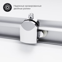 Душевой уголок Am.Pm Gem Twin Slide, 120 х 90 см, профиль матовый хром, стекло прозрачное, W90G-404-120290-MT