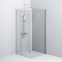 Душевой уголок Am.Pm Gem W90G-404-9090-MT, 90 x 90 см, стекло прозрачное, профиль хром матовый