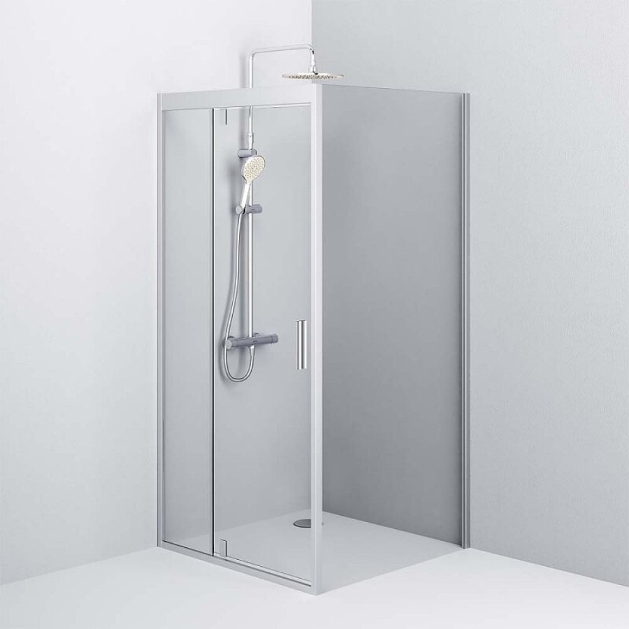 Душевой уголок Am.Pm Gem W90G-404-9090-MT, 90 x 90 см, стекло прозрачное, профиль хром матовый
