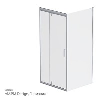 Душевой уголок Am.Pm Gem W90G-404-9090-MT, 90 x 90 см, стекло прозрачное, профиль хром матовый