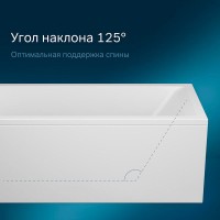 Ванна акриловая Am.Pm Gem 170 x 70 см, белая, W93A-170-070W-A