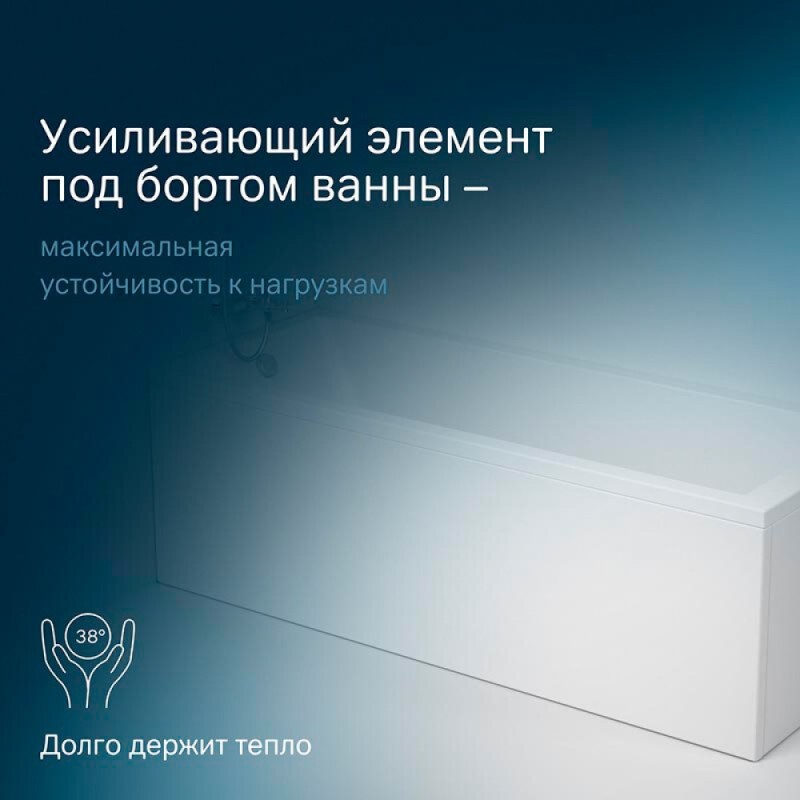 Акриловая ванна Am.Pm Gem 180x70 W93A-180-070W-A белая глянцевая