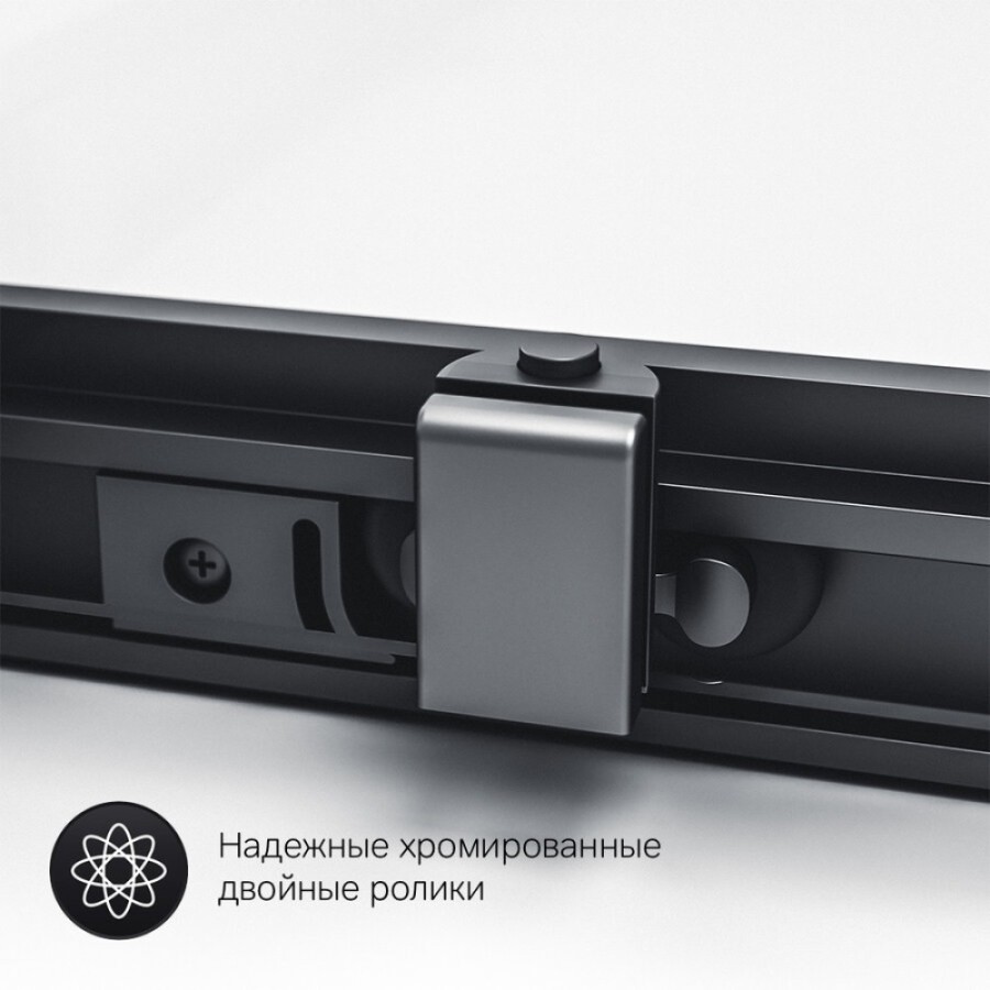 Душевой уголок Am. Pm Gem S Twin Slide, 120 x 90 см, высота 200 см, стекло прозрачное, профиль черный матовый, W93G-404-120290-BT