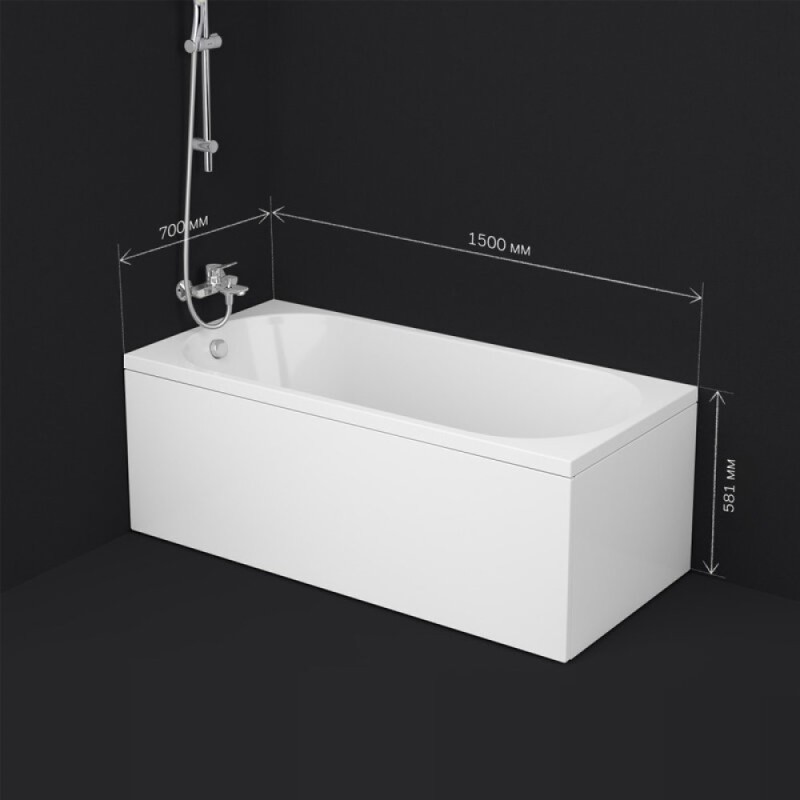 Ванна акриловая Am.Pm X-Joy W94A-150-070W-A1 150 х 70 см, белая