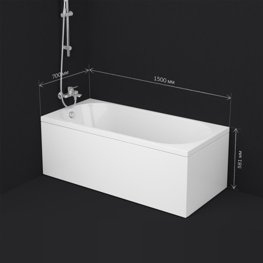 Ванна акриловая Am.Pm X-Joy W94A-150-070W-A1 150 х 70 см, белая