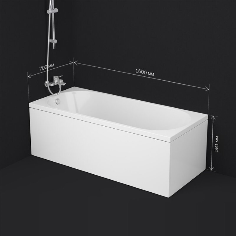 Ванна акриловая Am.Pm X-Joy W94A-160-070W-A1 160 х 70 см, белая