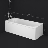 Ванна акриловая Am.Pm X-Joy W94A-170-070W-A 170 х 70 см, белая