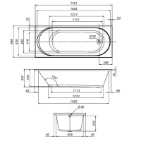 Ванна акриловая Am.Pm X-Joy W94A-170-070W-A 170 х 70 см, белая