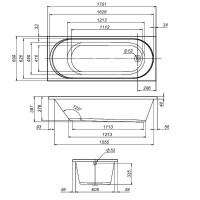 Ванна акриловая Am.Pm X-Joy W94A-170-070W-A1, 170 х 70 см, белая