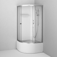 Душевая кабина Am.Pm X-Joy W94C-401A-090MT, 90 х 90 см, с крышей, стекло прозрачное, профиль хром матовый