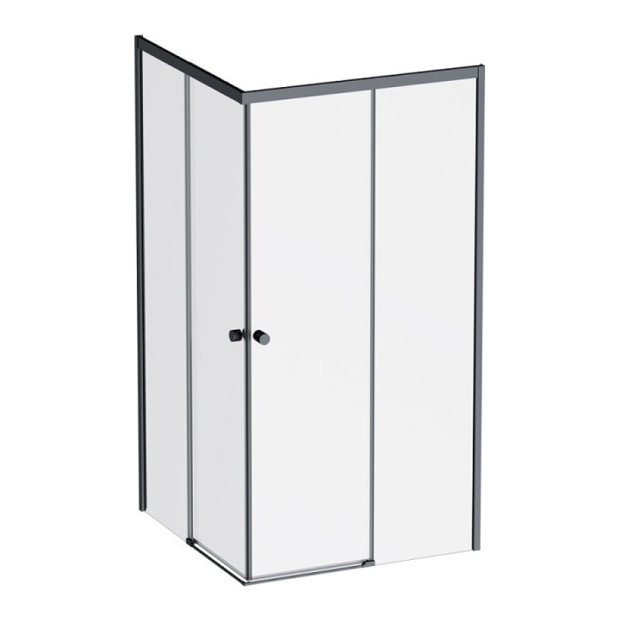 Душевой уголок Am.Pm X-Joy W94G-403-100100-BТ1К, 100 х 100 см, профиль черный матовый, стекло прозрачное