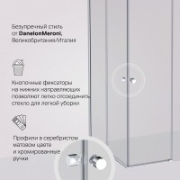 Душевой уголок Am.Pm X-Joy W94G-403-100100-MТ1К, 100 х 100 см, профиль хром матовый, стекло прозрачное