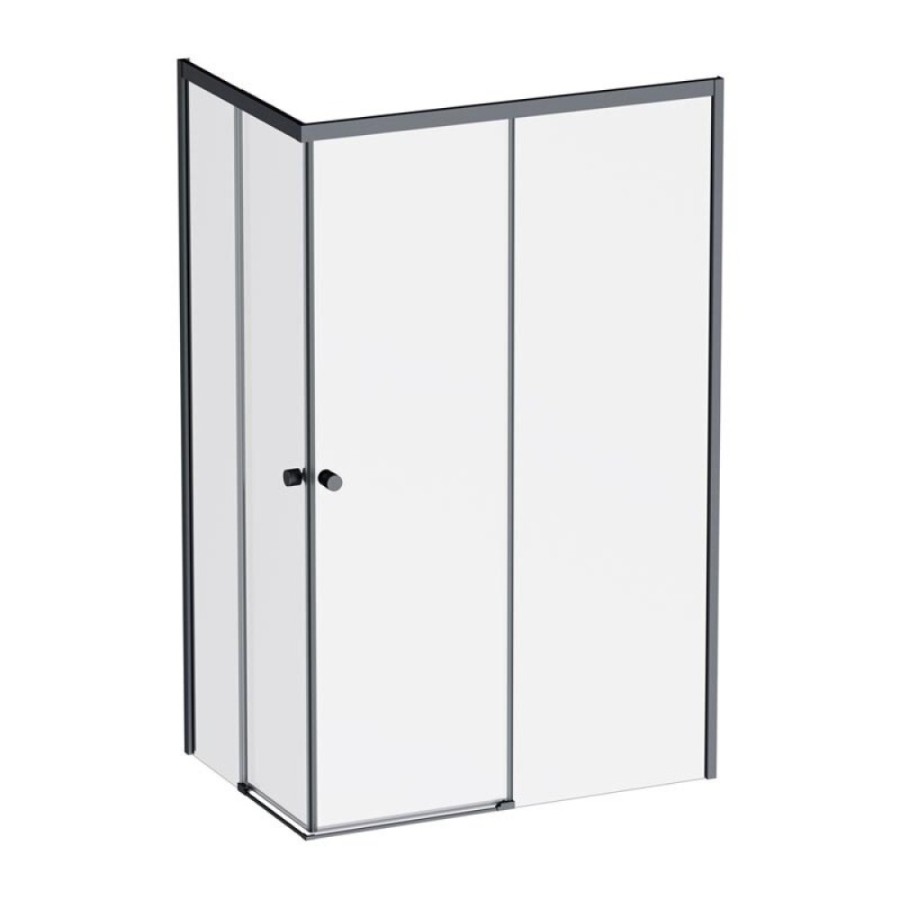 Душевой уголок Am.Pm X-Joy W94G-403-120280-BТ1К, 120 х 80 см, профиль черный матовый, стекло прозрачное