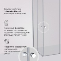 Душевой уголок Am.Pm X-Joy W94G-403-120280-MТ1К, 120 х 80 см, профиль хром матовый, стекло прозрачное