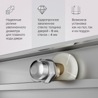 Душевой уголок Am.Pm X-Joy W94G-403-120280-MТ1К, 120 х 80 см, профиль хром матовый, стекло прозрачное