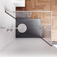 Душевой уголок Am.Pm X-Joy W94G-403-120290-MТ1К, 120 х 90 см, профиль хром матовый, стекло прозрачное