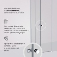 Душевой уголок Am.Pm X-Joy W94G-403-8080-MT1K, 80 х 80 см, профиль хром матовый, стекло прозрачное