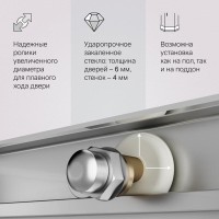 Душевой уголок Am.Pm X-Joy W94G-403-8080-MT1K, 80 х 80 см, профиль хром матовый, стекло прозрачное